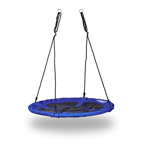 Relaxdays Nestschaukel rund bis 100 kg, geschlossene Sitzfläche, für den Garten, HBT: 150 x 110 x 110 cm, dunkelblau Relaxdays Nestschaukel rund bis 100 kg, geschlossene Sitzfläche, für den Garten, HBT: 150 x 110 x 110 cm, dunkelblau von Relaxdays
