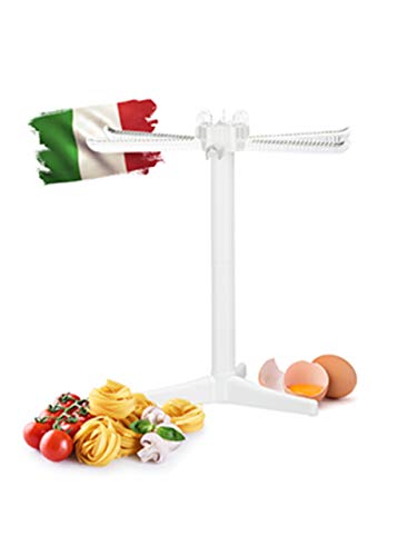 Relaxdays Nudeltrockner 6 Arme, Nudelständer faltbar zum Pasta Trocknen, für Spaghetti, HxBxT: 31 x 31 x 31 cm, weiß von Relaxdays