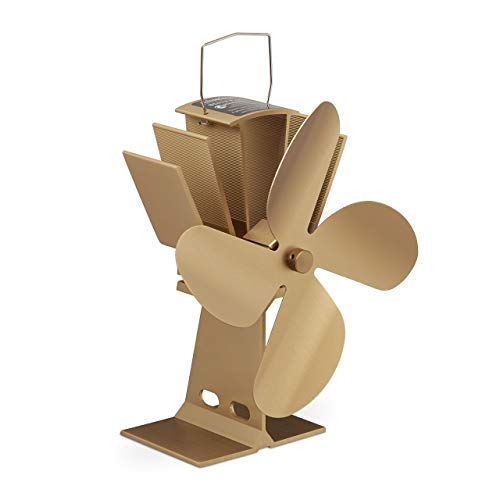 Relaxdays Ofenventilator ohne Strom, geräuscharm, für Kamin & Ofen, hitzebetrieben, 4 Blätter, Kaminventilator, bronze, 1 Stück Relaxdays Ofenventilator ohne Strom, geräuscharm, für Kamin & Ofen, hitzebetrieben, 4 Blätter, Kaminventilator, bronze, 1 Stück von Relaxdays