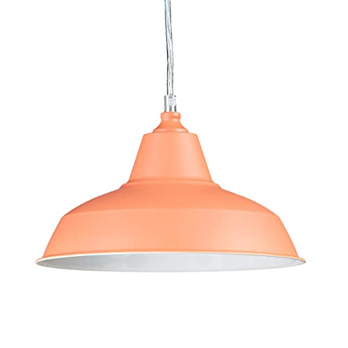 Relaxdays Pendelleuchte Industrie in trendigen Farben HBT 112 x 28 x 28 cm Moderne Pendellampe Metall im farbenfrohen Design als kreative Hängelampe Deckenleuchte höhenverstellbar Hängeleuchte, orange Relaxdays Pendelleuchte Industrie in trendigen Farben HBT 112 x 28 x 28 cm Moderne Pendellampe Metall im farbenfrohen Design als kreative Hängelampe Deckenleuchte höhenverstellbar Hängeleuchte, orange von Relaxdays