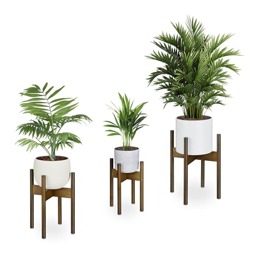 Relaxdays Pflanzenständer Bambus 3er Set, Übertopfständer innen, Blumentöpfe D 20/25/29 cm, Pflanzentopfhalter, braun Relaxdays Pflanzenständer Bambus 3er Set, Übertopfständer innen, Blumentöpfe D 20/25/29 cm, Pflanzentopfhalter, braun von Relaxdays