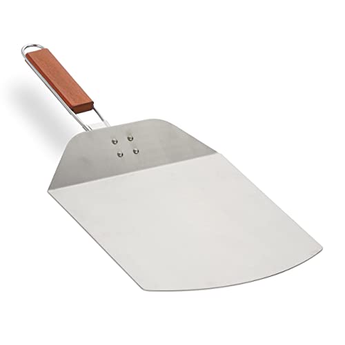 Relaxdays Pizzaschieber, Edelstahl, klappbarer Holzgriff, Pizzaheber BxT 24 x 25,5 cm, Pizza & Flammkuchen, Silber/braun Relaxdays Pizzaschieber, Edelstahl, klappbarer Holzgriff, Pizzaheber BxT 24 x 25,5 cm, Pizza & Flammkuchen, Silber/braun von Relaxdays