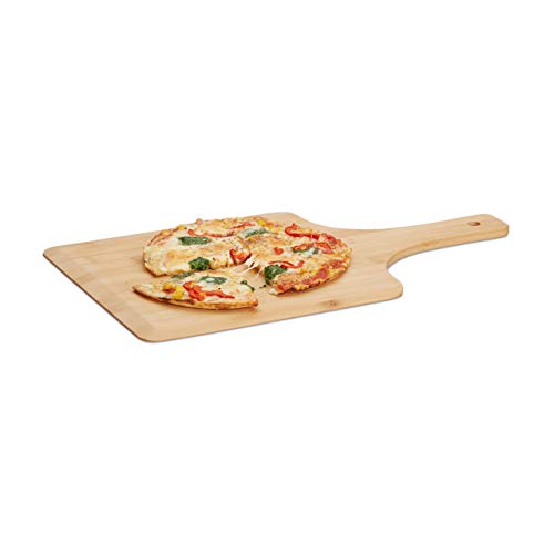 Relaxdays Pizzaschieber Bambus, 50 x 30 cm, als Pizzaschaufel, abgerundete Kanten, mit Griff, Brotschieber, natur Relaxdays Pizzaschieber Bambus, 50 x 30 cm, als Pizzaschaufel, abgerundete Kanten, mit Griff, Brotschieber, natur von Relaxdays