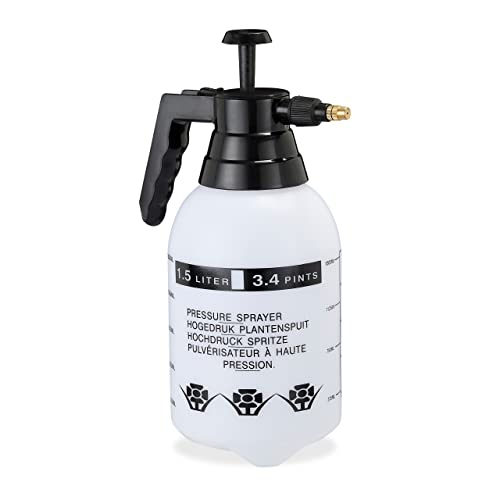 Relaxdays Pumpsprühflasche, einstellbare Messingdüse, Pflanzen Bewässerung, Schädlingsbekämpfung, 1,5 l Sprüher, schwarz Relaxdays Pumpsprühflasche, einstellbare Messingdüse, Pflanzen Bewässerung, Schädlingsbekämpfung, 1,5 l Sprüher, schwarz von Relaxdays