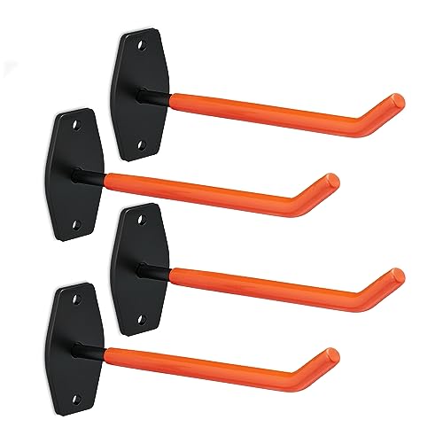 Relaxdays Reifenhalter für Wandmontage, im 4er Set, Wandhaken für Reifen und Felgen bis 40 kg, aus Stahl, orange/schwarz Relaxdays Reifenhalter für Wandmontage, im 4er Set, Wandhaken für Reifen und Felgen bis 40 kg, aus Stahl, orange/schwarz von Relaxdays