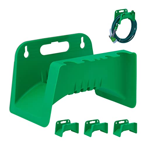 Relaxdays Schlauchhalter Wand, 4er Set, für 10 m 5/8" Schlauch, Gartenschlauchhalter Kunststoff, Schlauchaufhänger, grün Relaxdays Schlauchhalter Wand, 4er Set, für 10 m 5/8" Schlauch, Gartenschlauchhalter Kunststoff, Schlauchaufhänger, grün von Relaxdays