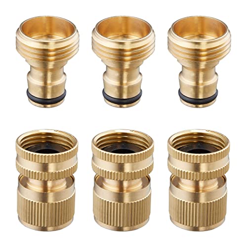 Relaxdays Schlauchverbinder 3er Set, 3/4 Zoll, Messing, Schnellkupplung & Schlauchanschluss für Gartenschlauch, Gold, 4 x 3 x 3 cm Relaxdays Schlauchverbinder 3er Set, 3/4 Zoll, Messing, Schnellkupplung & Schlauchanschluss für Gartenschlauch, Gold, 4 x 3 x 3 cm von Relaxdays