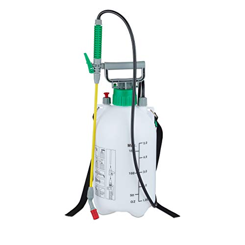 Relaxdays 2er Set Drucksprüher 5 Liter Sprühdose Schlauch & Gießlanze Pumpwirkung Garten verstellbar weiß Relaxdays 2er Set Drucksprüher 5 Liter Sprühdose Schlauch & Gießlanze Pumpwirkung Garten verstellbar weiß von Relaxdays