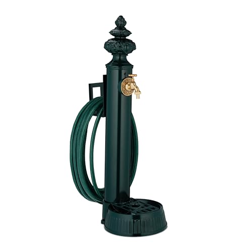 Relaxdays Standbrunnen antik, Wasserhahn & Becken, HxBxT: 87x26x43 cm, Wasserzapfsäule mit Schlauchhalter, Garten, grün Relaxdays Standbrunnen antik, Wasserhahn & Becken, HxBxT: 87x26x43 cm, Wasserzapfsäule mit Schlauchhalter, Garten, grün von Relaxdays