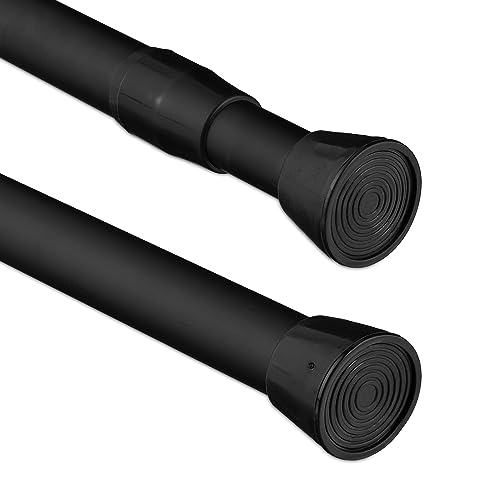 Relaxdays Teleskopstange, 150–280 cm, Klemmstange für Duschvorhang, Gardine, Türrahmen, Edelstahl, ohne Bohren, schwarz Relaxdays Teleskopstange, 150–280 cm, Klemmstange für Duschvorhang, Gardine, Türrahmen, Edelstahl, ohne Bohren, schwarz von Relaxdays