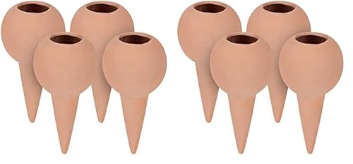 Relaxdays Tonkegel Bewässerung, 4er Set, Gießkugel für 1,5 l PET-Flaschen, für Zimmerpflanzen & Balkonkästen, terrakotta (Packung mit 2) von Relaxdays