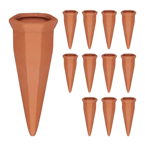 Relaxdays Tonkegel Bewässerung, Gießkegel 12er Set, für 1,5 L PET-Flaschen, Zimmerpflanzen & Balkonkästen, terrakotta Relaxdays Tonkegel Bewässerung, Gießkegel 12er Set, für 1,5 L PET-Flaschen, Zimmerpflanzen & Balkonkästen, terrakotta von Relaxdays