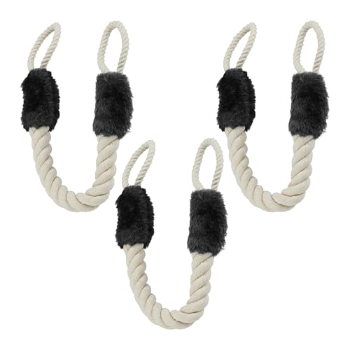 Relaxdays Türkordel 3er Set, Türstopper Klinke, 60 cm lang, Klemmschutz Kinder & Tiere, Tür Seil maritim, beige/schwarz Relaxdays Türkordel 3er Set, Türstopper Klinke, 60 cm lang, Klemmschutz Kinder & Tiere, Tür Seil maritim, beige/schwarz von Relaxdays