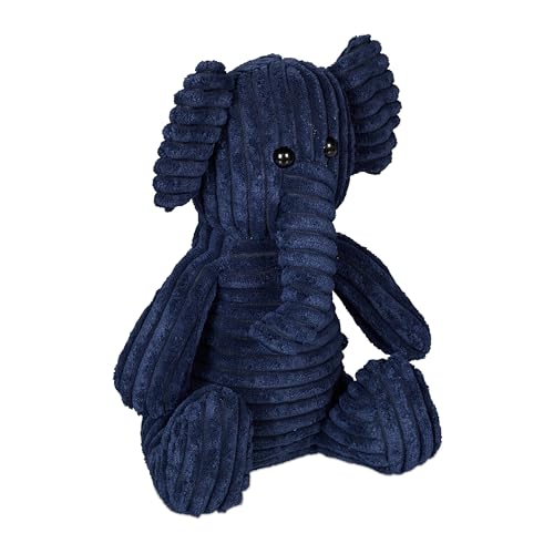 Relaxdays Elephant Doorstop Türstopper Elefant, Stoff mit Sandfüllung, Türpuffer Boden, Deko Türsack Kinder, HxBxT: 27 x 19 x 21 cm, blau, Polyester Relaxdays Elephant Doorstop Türstopper Elefant, Stoff mit Sandfüllung, Türpuffer Boden, Deko Türsack Kinder, HxBxT: 27 x 19 x 21 cm, blau, Polyester von Relaxdays