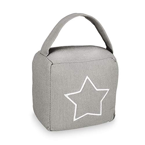 Relaxdays Türstopper Sack, moderner Türsack in Vintage Design, Boden, Stofftürstopper mit Griff, 18,5 x 14 x 10 cm, grau Relaxdays Türstopper Sack, moderner Türsack in Vintage Design, Boden, Stofftürstopper mit Griff, 18,5 x 14 x 10 cm, grau von Relaxdays
