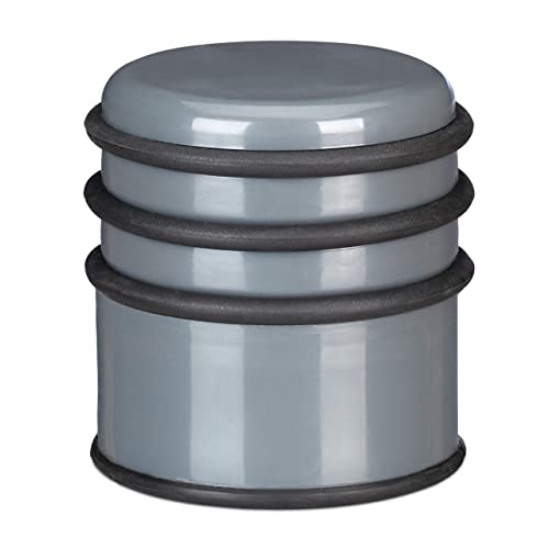 Relaxdays Türstopper für den Boden, schwerer Türpuffer, für Türen & Fenster bei Luftzug, ∅ 7cm, 3 Gummiringe, dunkelgrau Relaxdays Türstopper für den Boden, schwerer Türpuffer, für Türen & Fenster bei Luftzug, ∅ 7cm, 3 Gummiringe, dunkelgrau von Relaxdays