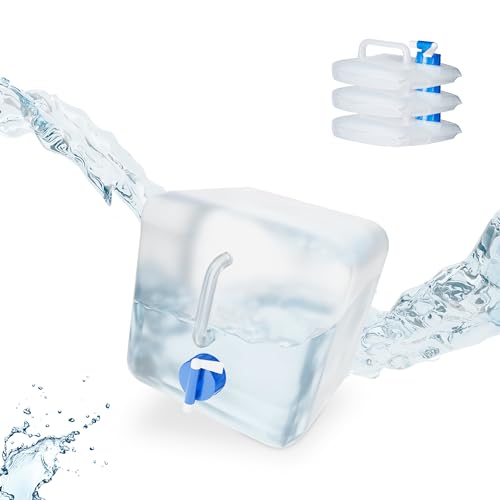 Relaxdays faltbar, 5L Wasserkanister Camping 4er Set, Lebensmittelecht, M, 10020963_670 von Relaxdays