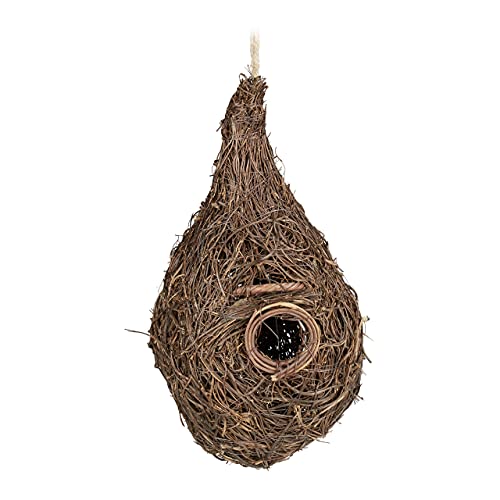 Relaxdays Vogelnest Tropfenform, Kleintierzubehör Käfig, Nisthilfe Wild- & Ziervögel, H x B x T: 30 x 16 x 16 cm, Natur Relaxdays Vogelnest Tropfenform, Kleintierzubehör Käfig, Nisthilfe Wild- & Ziervögel, H x B x T: 30 x 16 x 16 cm, Natur von Relaxdays