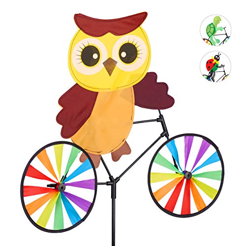 Relaxdays Windrad Eule, Gartenstecker in tierischem Design, Kinder, für Balkon oder Terrasse, 89 cm hoch, mehrfarbig Relaxdays Windrad Eule, Gartenstecker in tierischem Design, Kinder, für Balkon oder Terrasse, 89 cm hoch, mehrfarbig von Relaxdays