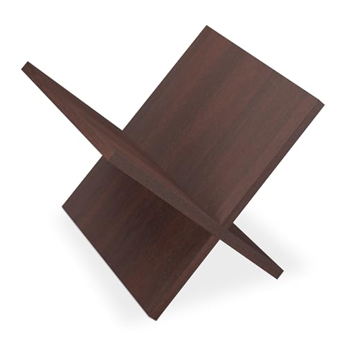 Relaxdays Zeitungsständer Walnussholz, Wohnzimmmer X-Form, Magazinhalter modern, HxBxT: ca. 25,5x32x29 cm, dunkelbraun Relaxdays Zeitungsständer Walnussholz, Wohnzimmmer X-Form, Magazinhalter modern, HxBxT: ca. 25,5x32x29 cm, dunkelbraun von Relaxdays