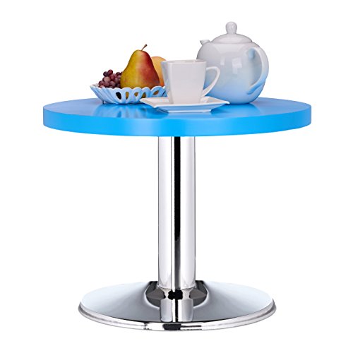 Relaxdays runder Beistelltisch HxD: 41 x 50 cm, dekorativer Materialmix Wohnzimmertisch, niedriger Kindertisch, blau Relaxdays runder Beistelltisch HxD: 41 x 50 cm, dekorativer Materialmix Wohnzimmertisch, niedriger Kindertisch, blau von Relaxdays
