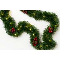 2 Stück Mantel Weihnachtsgirlande Beleuchtet Mit Led-Lichtern von RelaxingRecoveries