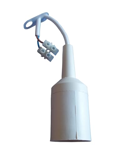 10 Stück Relco Renovierfassung/Baufassung mit Kabel E27 weiß von Relco