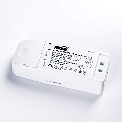 LED DRIVER RELCO POWERLED-DIM 350mA-18W Trafo dimmbar RN1406 15-52V 18W 350mA LED DRIVER RELCO POWERLED-DIM 350mA-18W Trafo dimmbar RN1406 15-52V 18W 350mA von Relco