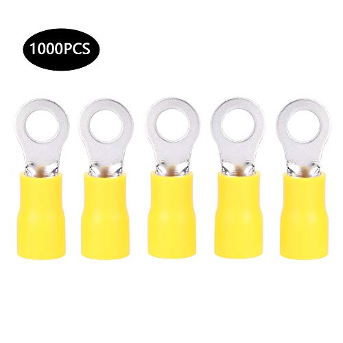 1000Pcs Brass O - Type Crimp Terminals | RV5.5-5 Insulated Connectors for Electrical Engineering | Strong Brass Material/Color - Coded PVC Insulation | 1000 Terminals Set 1000Pcs Brass O - Type Crimp Terminals | RV5.5-5 Insulated Connectors for Electrical Engineering | Strong Brass Material/Color - Coded PVC Insulation | 1000 Terminals Set von Reliant Jazzy