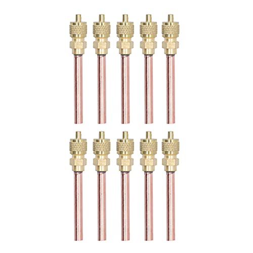 10Pcs 1 / 4SAE HVAC Filling Access Valves | Brass Check Valve for R22 / R12 / R134 | Cooling System Refrigerant Charging Valve with Sealing Cover 10Pcs 1 / 4SAE HVAC Filling Access Valves | Brass Check Valve for R22 / R12 / R134 | Cooling System Refrigerant Charging Valve with Sealing Cover von Reliant Jazzy
