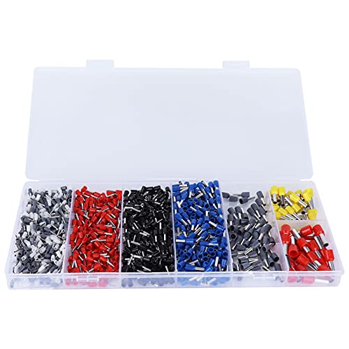 1200Pcs Electrical Wire Connectors Assortment Kit | Insulated Wire Terminals/Crimp Terminals | Tin - Plated Brass for High Conductivity | 8 Types in Plastic Storage Box 1200Pcs Electrical Wire Connectors Assortment Kit | Insulated Wire Terminals/Crimp Terminals | Tin - Plated Brass for High Conductivity | 8 Types in Plastic Storage Box von Reliant Jazzy