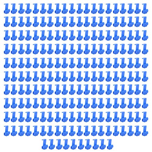 210Pcs Lock Wire Connectors | Quick Splice Electrical Cable Terminals for 22-10AWG Wires | Nylon Snap Crimp Terminal Blocks for Home/Auto/Appliances | 600V 24A Upper Limit (Blue) von Reliant Jazzy