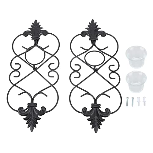 2PCS Wall Hanging Candle Holder | Foldable Iron Candle Holders for Home/Wedding/Events | Decorative Metal Candle Sconces with Swirl Patterns, Easy Installation 2PCS Wall Hanging Candle Holder | Foldable Iron Candle Holders for Home/Wedding/Events | Decorative Metal Candle Sconces with Swirl Patterns, Easy Installation von Reliant Jazzy