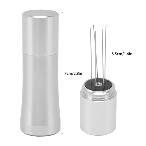 304 Stainless Steel Coffee Stirring Tamper | Needle Distribution Tool for Concentrated Coffee/Home Coffee Enthusiast | Detachable Design for Even Coffee Grounds (Silver) von Reliant Jazzy