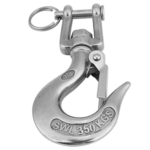 304 Stainless Steel Swivel Hook 350KG Load Limit | 360° Rotation for Hoisting/Rigging/Lifting | Oxidation - Tolerant Chain Snap Hook | Direct Replacement for Broken Hooks (110mm) von Reliant Jazzy