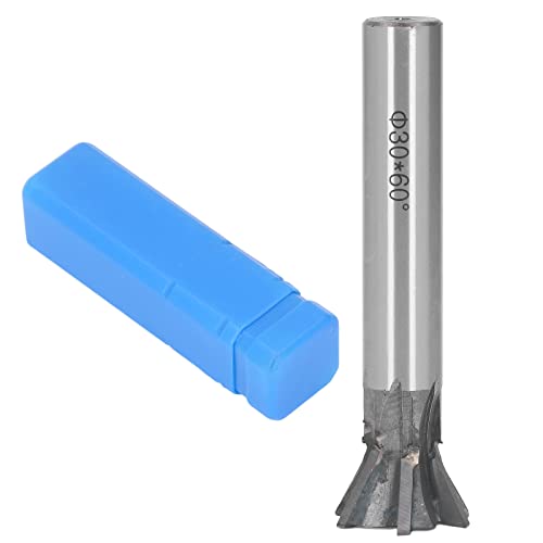 30mm 60 Degree Dovetail Cutter | 6 Flute Carbide Slotting Milling Cutter | High - Speed Accurate Cutting for Stainless Steel/Alloy Steel/Tool Steel | Straight Shank Design von Reliant Jazzy