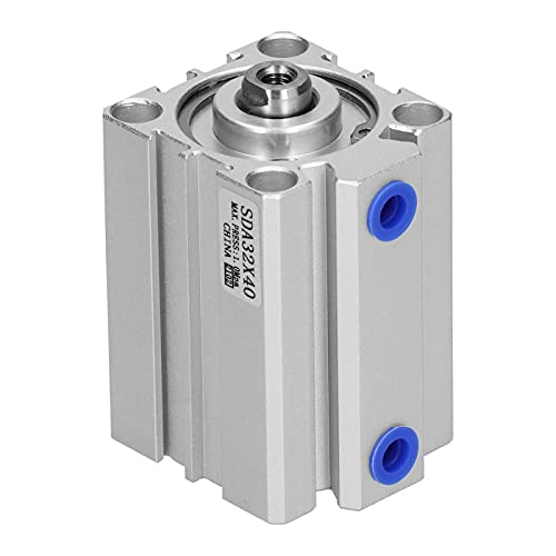 32mm Aluminum Pneumatic Cylinder | Double Acting Pneumatic Components for Tight Spaces | Thin Cylinder with Sealing & Oil Storage | PT1 / 8 Thread Interface (SDA32x40) von Reliant Jazzy