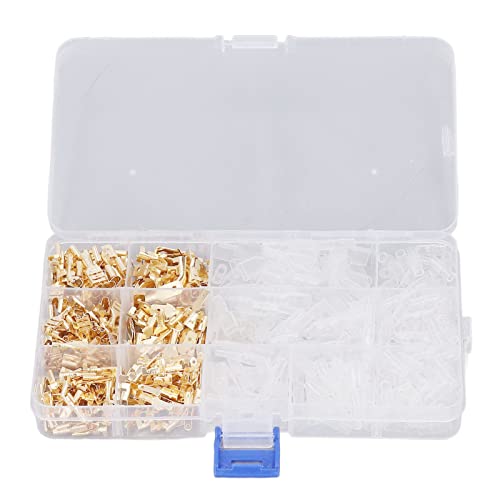 480PCS Terminal Connectors | Copper Plated Tin Contacts for Motorbike/Automotive/Marine | Enhanced Performance & Flame Retardant PVC | 6.3mm / 4.8mm / 2.8mm with Storage Box von Reliant Jazzy