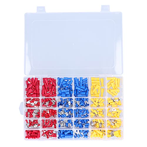 480Pcs Wire Terminals Assortment Kit | Insulated Electrical Connectors for Cars/Home/Workshop | Brass & PVC Crimp Connectors with Storage Box 480Pcs Wire Terminals Assortment Kit | Insulated Electrical Connectors for Cars/Home/Workshop | Brass & PVC Crimp Connectors with Storage Box von Reliant Jazzy
