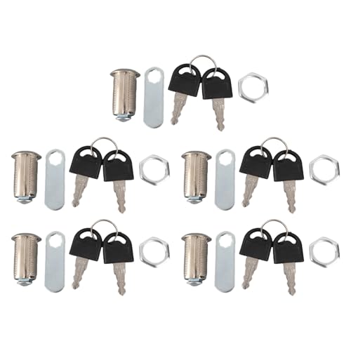 5 Set 30mm Cabinet Cam Lock | Zinc Alloy Security Lock for Drawer/Tool Box/Mailbox | Strong & Weatherproof with 2 Keys Each 5 Set 30mm Cabinet Cam Lock | Zinc Alloy Security Lock for Drawer/Tool Box/Mailbox | Strong & Weatherproof with 2 Keys Each von Reliant Jazzy