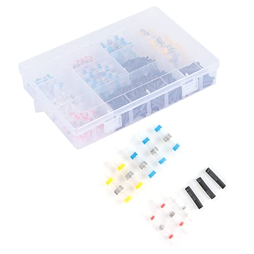 500pcs Heat Shrink Butt Connectors | Solder Secure Wire Terminals Weather - proof | For Vehicles/Motorcycles/Boats | 160pcs Terminals + 340pcs Tubes von Reliant Jazzy