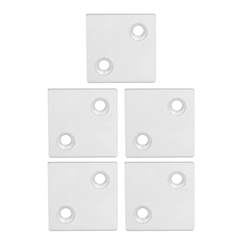 5Pcs Aluminum Alloy Profile End Caps | Double Slots Design for Industrial Frames / 3D Printers/CNC Equipment | 6060 Model with Screw Fixing (Silver) von Reliant Jazzy