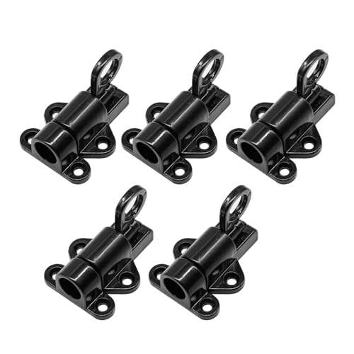 5Pcs Auto Closing Latches | Automatic Container Slide Lock for Kitchen Cabinets/Doors/Gates | Resilient Spring & Secure Pull Rings | Aluminum Alloy, Oxidation - Preventive von Reliant Jazzy