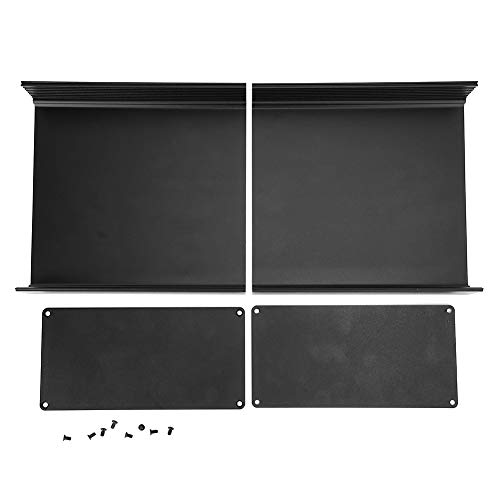 Aluminium -Projektbox 80x160x170mm | Mattes schwarzes DIY -Gehäuse für PCB/Elektronik | Wärmedissipation und Interferenzschutz | 6063 - T5 -Legierung mit vollständigem Zubehör von Reliant Jazzy