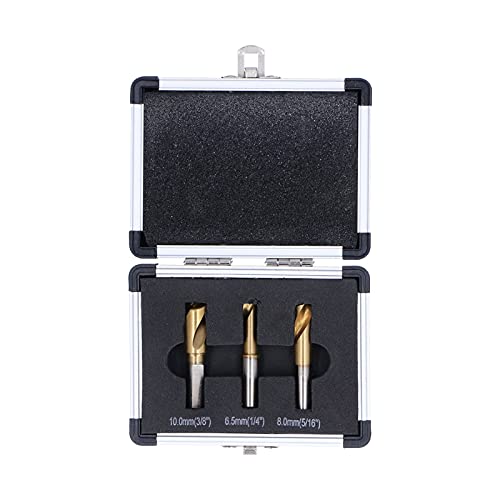 Cobalt High Speed Steel Drill Bit Set | M35 Spot Welding Cutter for Sheet Metal/Panels | Industrial Strength No - Burr Bits | 3 - Piece Set with Storage Box Cobalt High Speed Steel Drill Bit Set | M35 Spot Welding Cutter for Sheet Metal/Panels | Industrial Strength No - Burr Bits | 3 - Piece Set with Storage Box von Reliant Jazzy