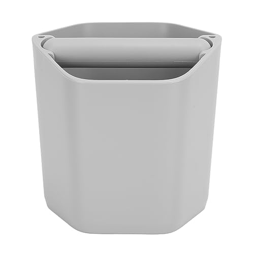 Coffee Knock Box | Large Capacity 16cm with Knock Bar & Secure Base | Barista Grounds Dump Bin for Brewing Machines/Coffee Shops | Sturdy Plastic & Rubber Construction (Gray) von Reliant Jazzy