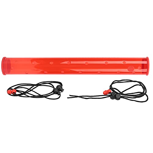Extended - Tube Hummingbird Feeder with Rest Pole | Transparent Tube for Easy Refilling/Maintenance | Hanging Bird Feeder for Outdoors/Glass Panels/Gardens | 16 Inch, Red von Reliant Jazzy