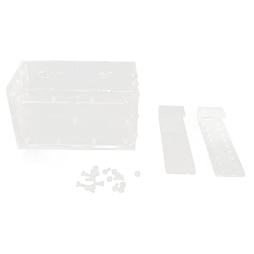 Fish Breeding Isolation Box | Transparent Acrylic & Mesh Incubator for Aquarium | Hatching Guard for Small Fish/Eggs | Adjustable Hook for All Container Sizes (17 * 9 * 10CM) von Reliant Jazzy