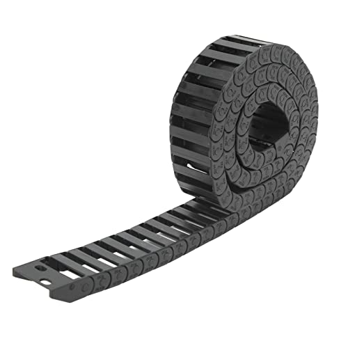 Kabelschaltkette 10 x 30 mm interne Größe | 1m Länge mit Endanschluss | Nylondrahtträger für CNC/Roboter/automatisierte Lagerhäuser | Verstärkter PA66 für hohe - niedrige von Reliant Jazzy