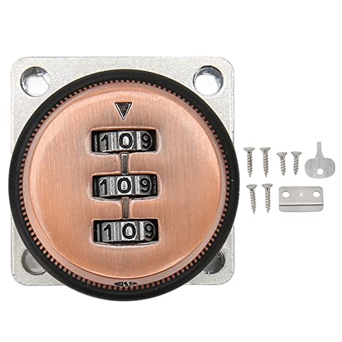 Keyless Combination Cam Lock | Zinc Alloy Password Drawer Lock for Home/Office/Wardrobe | Weatherproof & Easy Install | 18mm Opening Diameter (Antique Bronze) von Reliant Jazzy